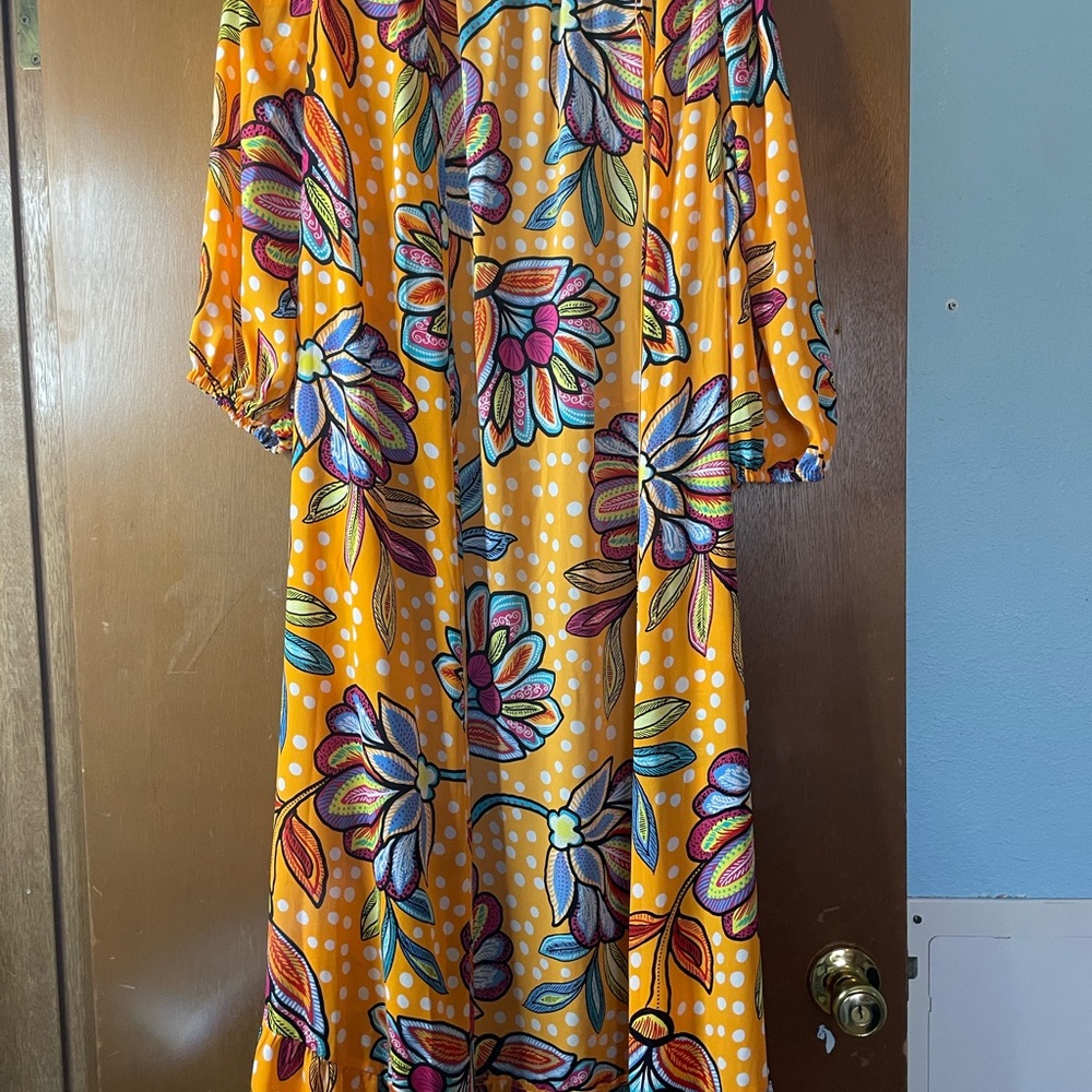 Tabitha Brown Multicolor Floral wrap Dress